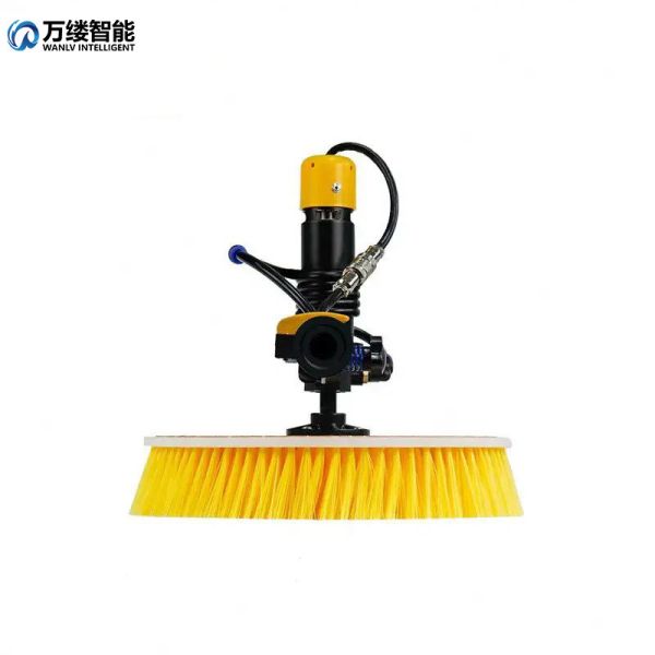 Retractable Solar Panel Nylon Rolling Brush for Cleaning Physical Cleaning Principle