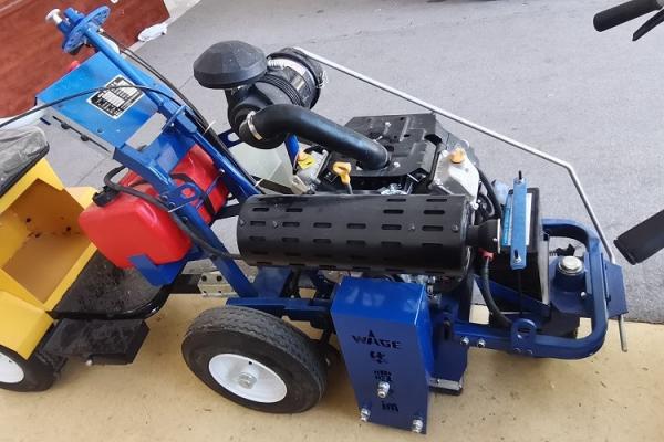 PCD Grinding Pavement Road Marking Line Removal Equipment 1 - 5mm Depth