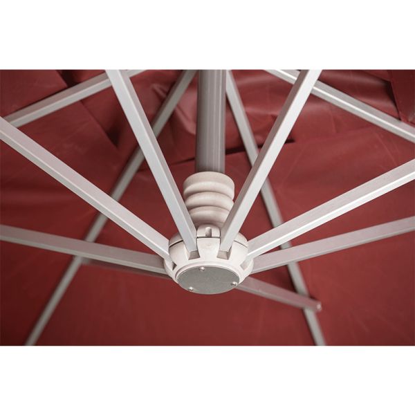 Seven Roman Cantilever Umbrella No Backing Hanging Patio Umbrella
