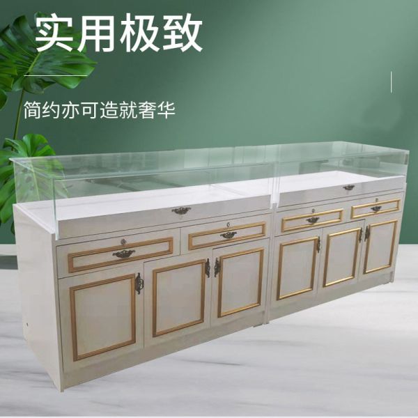LED Lighted Glass Display Cabinets for Retail Racks and Customized Jewelry Showcase