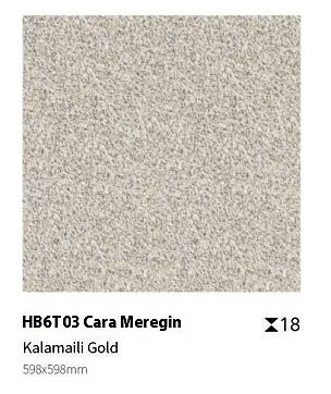 Carreau de pierre d'extérieur en argile gris jaune 600x600mm, épaisseur 18mm