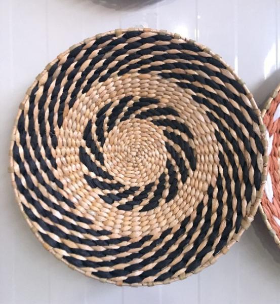 2021 new design High quality Wholesale seagrass wicker wall baskets wall plates hanging decor items