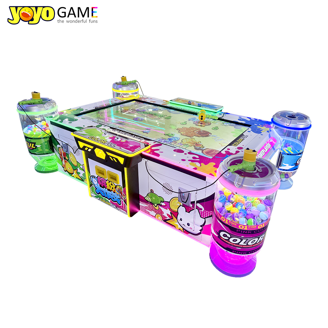 Colorful Battle Arcade Game Machine | Coin Operated Multiplayer Hammer Hit Arcade Game