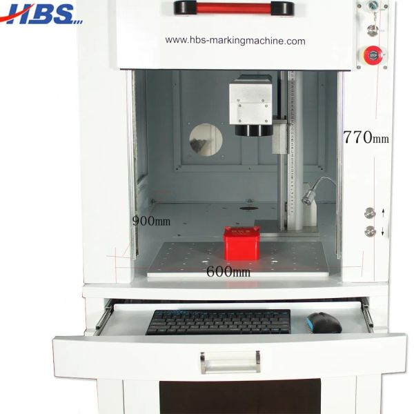 Full Enclosed 20W 30W 50W Fiber Laser Marking Machine Laser Engraving Machine