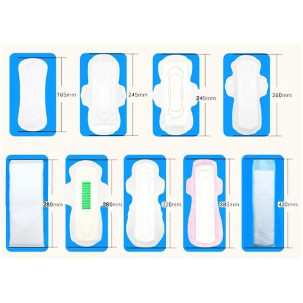 Colored Printed Cotton Non Woven Women Sanitary Napkins