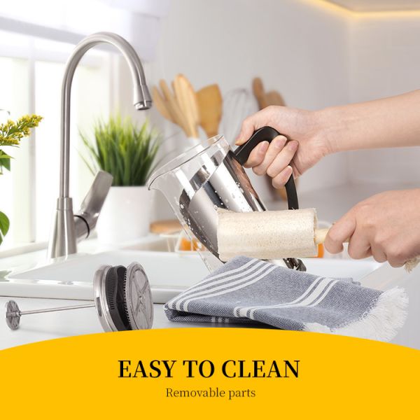 ABS нержавеющей стали кофеварки прессы BPA свободный электрический французский фильтр 1000ml 2 слоев