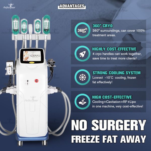 360 Cryolipolysis уменьшая контур тела потери веса Coolsculpting машины