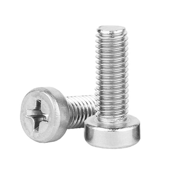 304 Stainless Steel GB822 Cylindrical Head Phillips Groove Machine Screws for Motorcycle