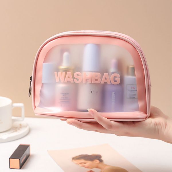 Portable Waterproof Travel Makeup PVC Toiletry Bag For Summer Beach