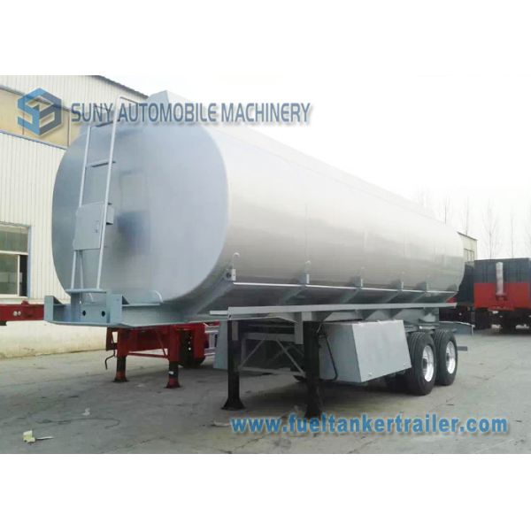 Mechanical / Pneumatic 35m3 Oil Tank Trailer Tandem Axle Trailer
