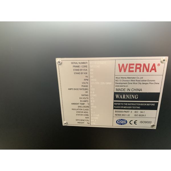 Silent 20kw 25kva 1800rpm Diesel AC Generator