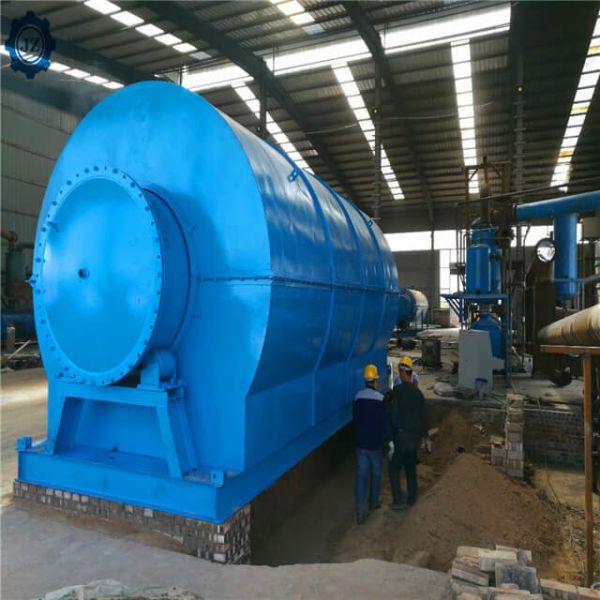 20ton Scrap Tire Recycling Waste Tyre And Plastic Pyrolysis To Fuel Oil Plant