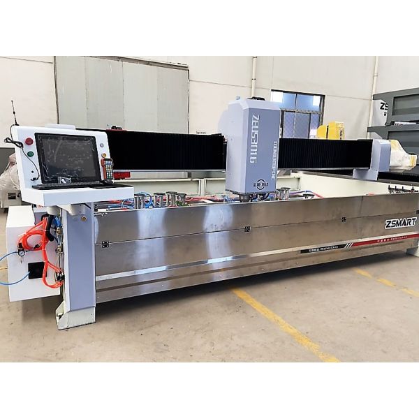 Double Heads Stone Grinding Machine with PLC & Gearbox High Productivity CNC Machining Center Featuring Engine & Pump