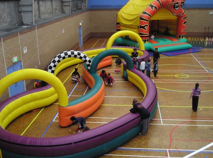 Portable Inflatable Race Track Designed for Bumper Car Games Driving Activities Family Entertainment Centers Rooftop Events And Temporary Outdoor Arena Projects
