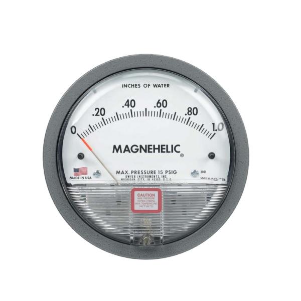 Differential Pressure Gauge 0-100 PSI NPT Threaded Panel Mount