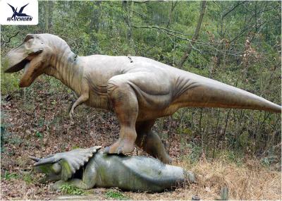 Realistic Simulated Life Size Model Dinosaurs With Abdominal Breathing