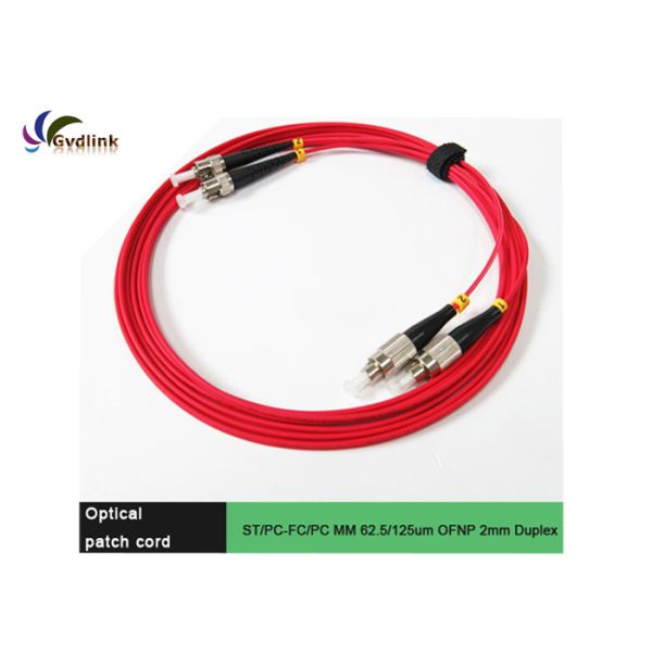 Гибкий провод волокна ST/PC-FC/PC MM 62.5/125um OFNP 2mm
