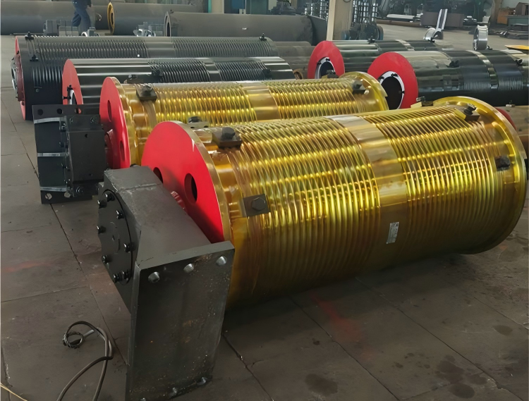 Stress Relieved Steel Drum with Precision CNC Machined Rope Grooves for OEM Customization