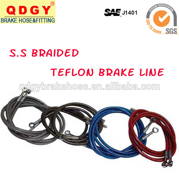 dot approved OE stainless steel wire braided brake line