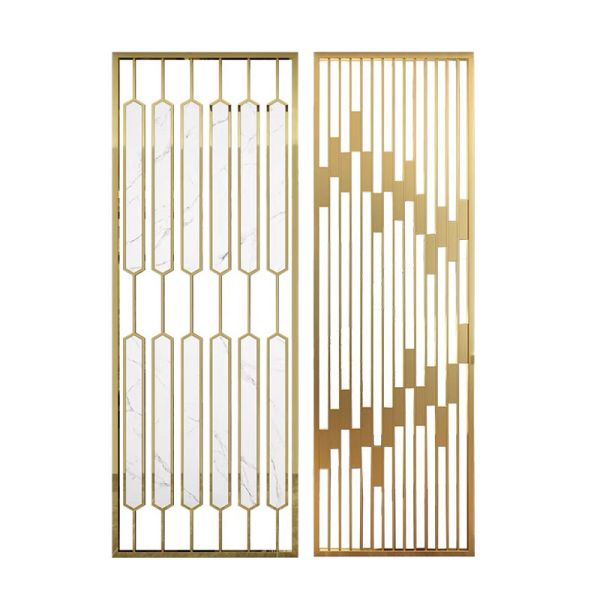 Mampara de acero inoxidable independiente, resistente a la corrosión, para uso comercial y residencial