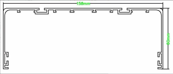 Black Aluminum Profile for LED light bar,LED Linear strip Light suspended office lighting
