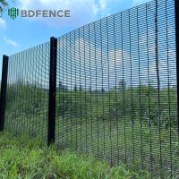 358 Cercas revestidas de PVC Anti-Climb Grelha de parede de fronteira Design Vista clara
