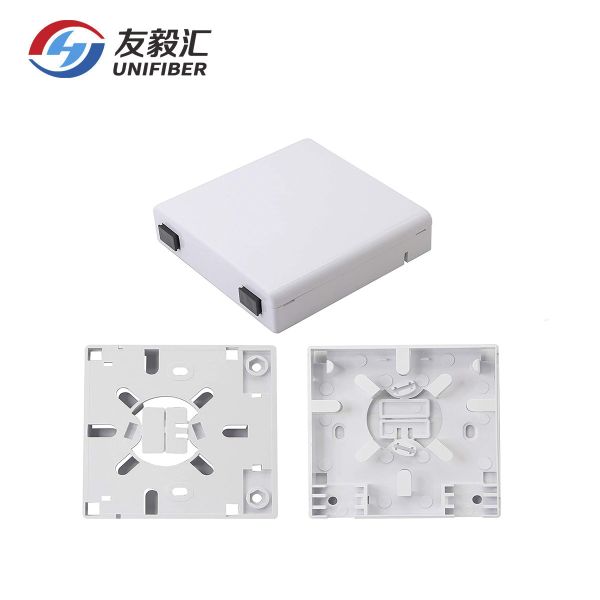 ROHS ABS 1/2 Ports SC APC Fiber Wall Socket FTTH