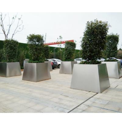 Potenciômetros de flor do metal do jardim da mobília de rua L400xW400xH750mm