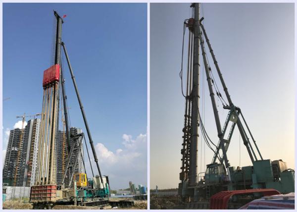 equipamento montado máquina escavadora da condução de pilha