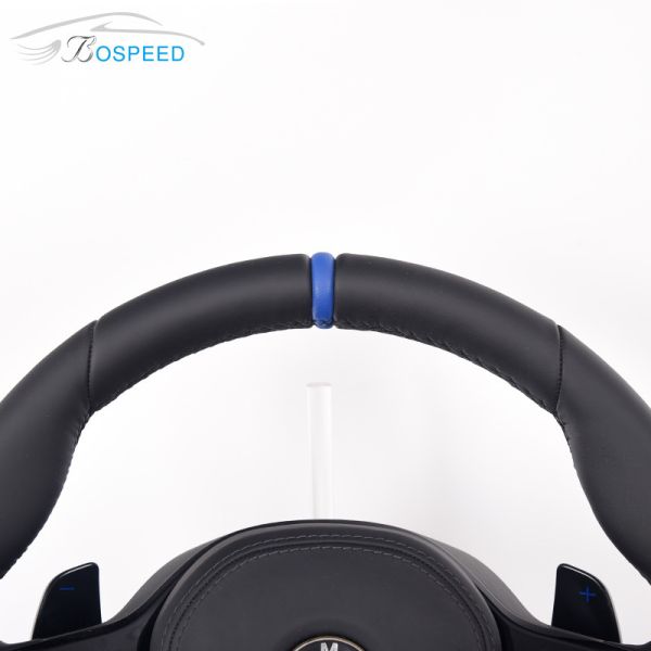 3.5KG BMW Full Leather Car Steering Wheel Black Toray Carbon Fiber Twill