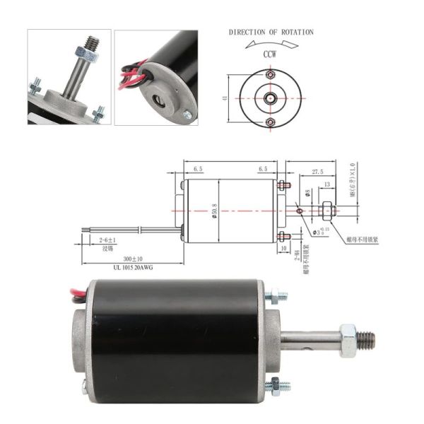 Brush Commutation High Torque Permanent Magnet Motor 30W 12V/24V DIY Generator Motor
