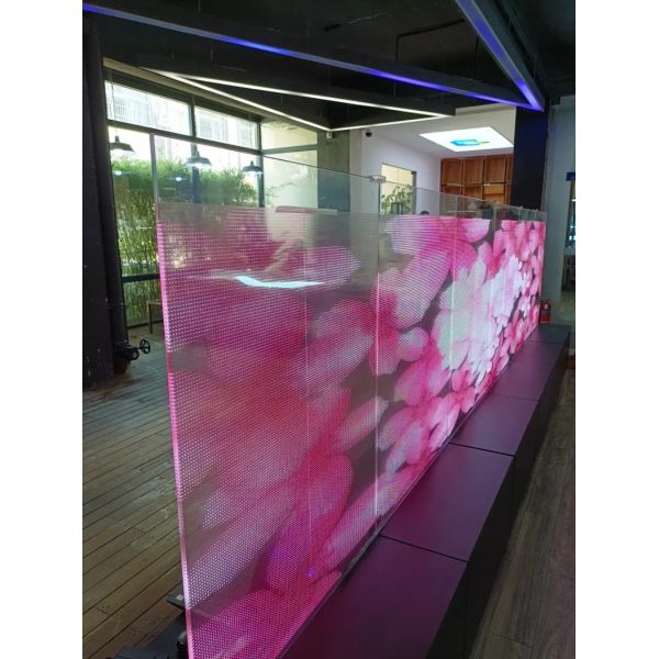 ODM Transparent LED Display Ultra Thin Flexible Led Screen 110V