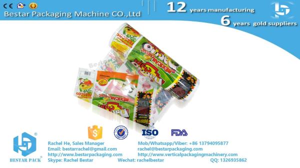 Hot laminated honey sachet packaging roll film & Bestar honey packing machine