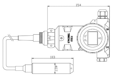 BHZ93420-III Датчик уровня жидкости Передатчик 0,1% Точность Датчик уровня воды 4 20ma