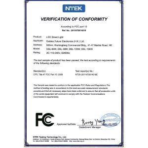 Golden Future Enterprise HK Ltd Certifications