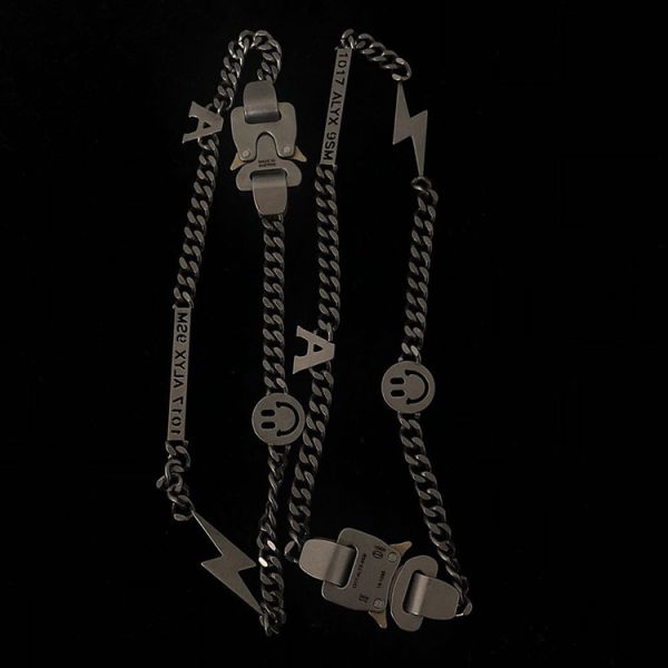 2025 New Hero Original Stainless Steel Titanium Steel Safety Buckle Men and Women Necklace