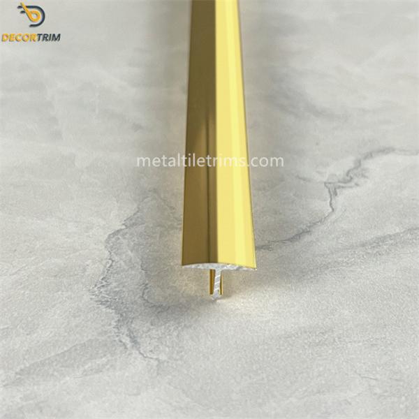 Tile Corner Strip T Shaped Transition Strip T - Shape Trim Profile Gold