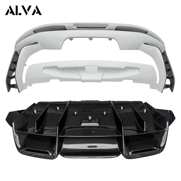Ferrari SF90 Replacement Dry Carbon Fiber Body Kits With Trunk Lid Front Bumper Front Fenders Side Skirts Rear Bumper Rear Wing