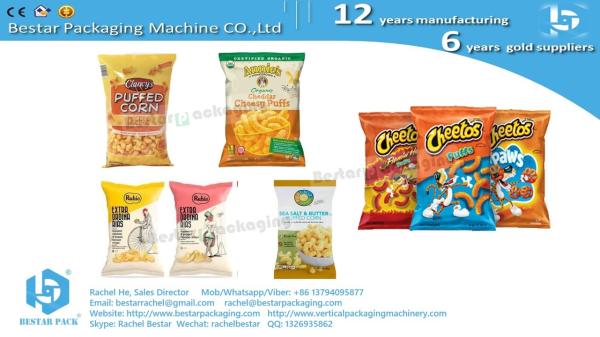 Breadsticks automatic weighing and pillow bag packing machine