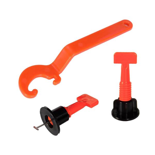 Red Or Different Color Floor Tile Leveling System With Manual Installation