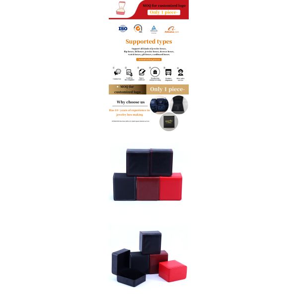 Custom WaterProof PU Leather Luxury Watch Packaging Box Soft Velvet Lining