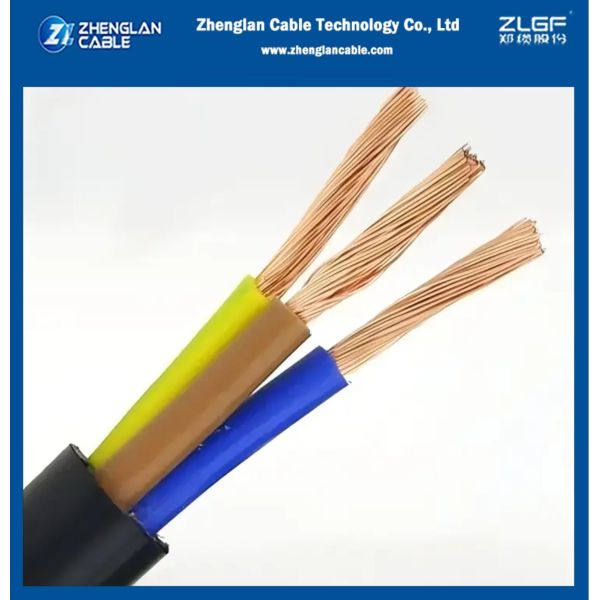 Câble d'alimentation flexible RV-K, isolation XLPE, gaine PVC, conducteur en cuivre de classe 5, 0.6/1kv CU/XLPE/PVC 3x35mm2