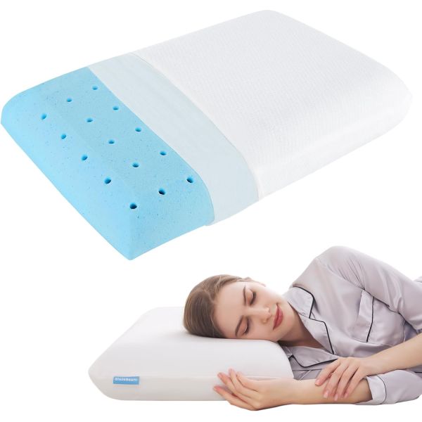 Hotel Standard Size Memory Foam Pillow Ventilation Cooling and Breathable with Bamboo