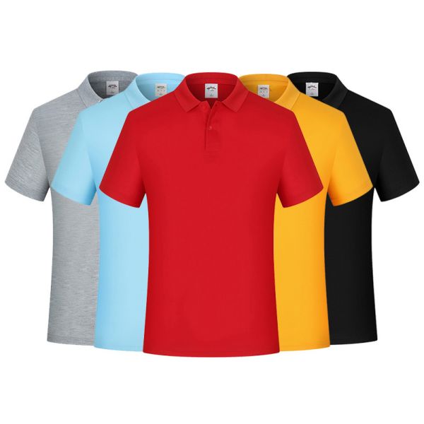 Бизнес-обычные короткорукавные футболки с вышивкой против морщин