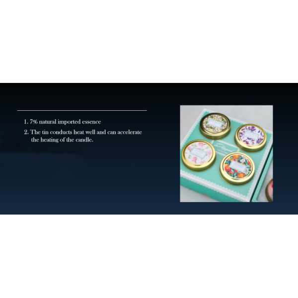 Customized Logo Home Scented Candles Home Fragrance Candles Luxury Four Piece Gift Set