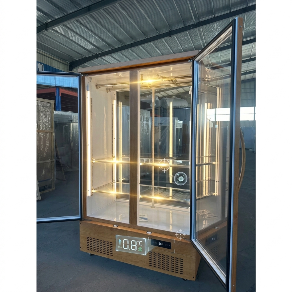 500L Single Door Display Freezer 300W Butcher Display Fridge