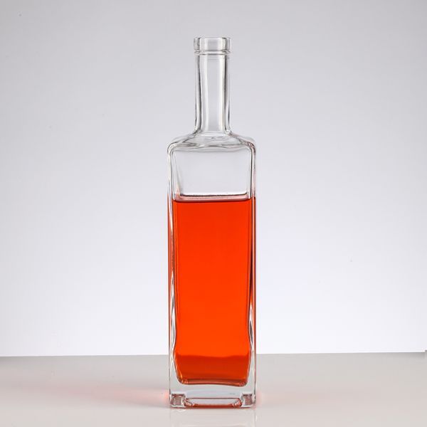 Glass Oil Bottle 500ml with Clear Collar Material and Customized Logo