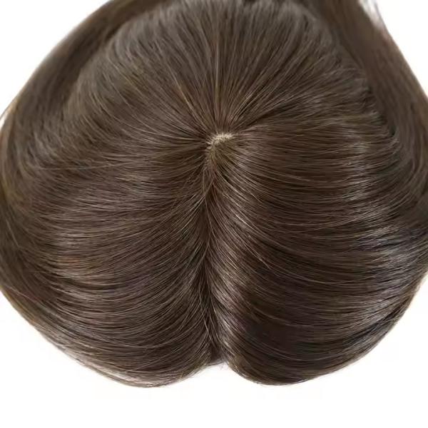 Hot Sale RAW Virgin Hair Topper Human Fish Net Women Topper Human Hair Toupee raw hair topper forwomen