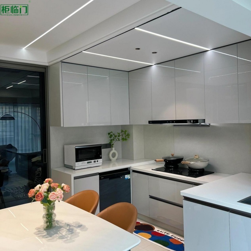 Wall Mounted Aluminum Kitchen Cabinet Moisture Proof Termite Proof