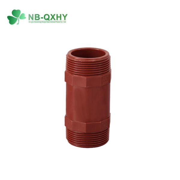 Fornecimento competitivo Pn16 Red tubos de plástico PPH tubos de tubulação Nipple com certificado SGS